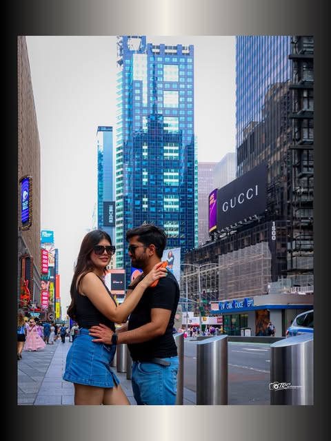 Couple portrait in New York City