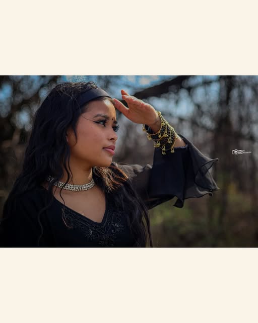 Elegant individual fashion portrait